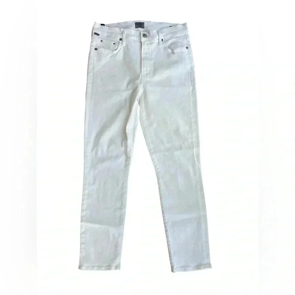 ✨HP✨Citizens of Humanity Rocket High Rise Skinny in White Crop Size 30 - Picture 1 of 10
